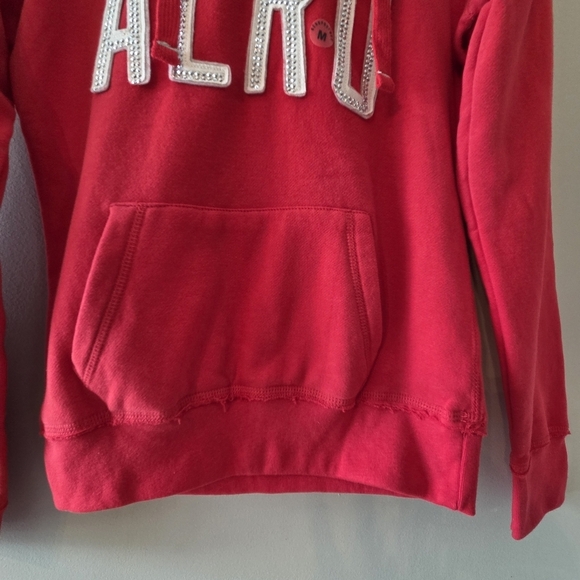 Aeropostale Y2K New With Tag Women's Casual Hoodie Sweater Red Size Medium - Picture 5 of 13